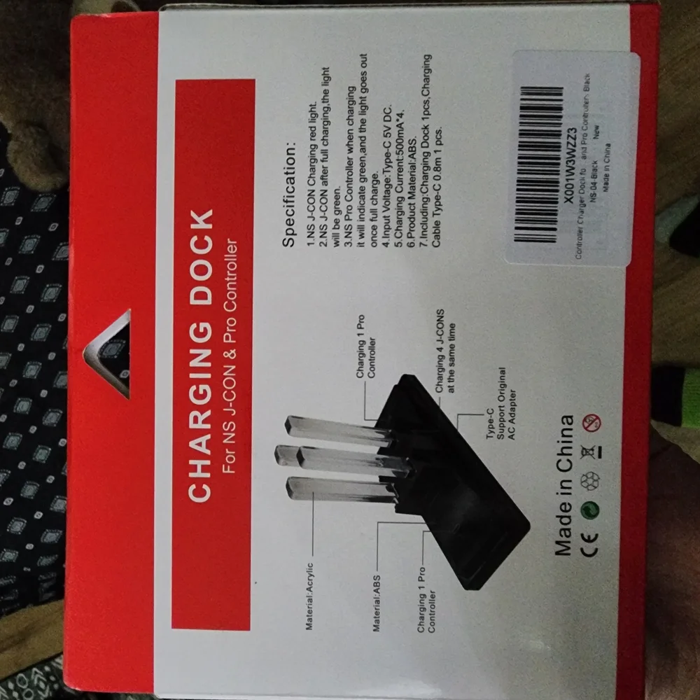 iPlay Charging Dock for NS Controllers - Red and Black